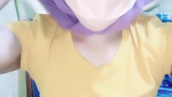 Bokep Jilbab Ukhti Jilbab Ungu Lepas Beha show Payudara